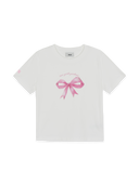 Women's Bow Tie Graphic Slim Semi Crop T-Shirts
