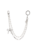 Ribbon Jewelry Long Chain Keyring