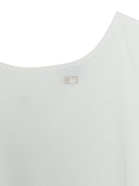 Women's Basic Small Logo Off Shoulder T-shirt