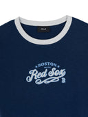 Women's Varsity Lettering Slim Slub Ringer T-Shirts
