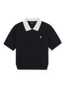 Women's Basic Crop Polo T-Shirts