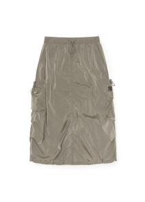 Gorpcore Glossy Nylon Parachute Skirt