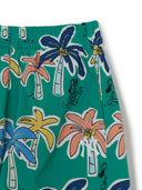 SPORTIVE ZIP-UP RASHGUARD BOARD SHORTS SET