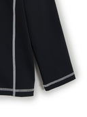 SPORTIVE ZIP-UP RASHGUARD BOARD SHORTS SET