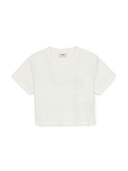 Women's Classic Monogram Jacquard Crop T-shirt