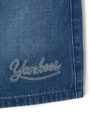 Women's Varsity Lettering Denim Skirt