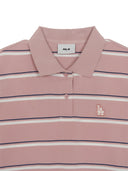 Women's Varsity Stripe Crop Polo T-Shirts