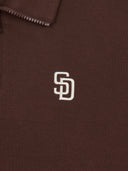 Basic Small Logo Half Zip Up Sweatshirt