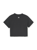 Women's Denimlike Lettering Big Lux Crop T-shirt