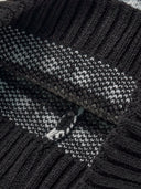 NORDIC PATTERN POMPOM BEANIE