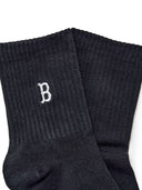 Small Logo Embroidery Socks 3pairs Set