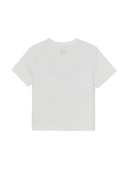 Women's Small Bunny Graphic Slim Semi Crop T-shirts