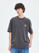 Summer Vintage Washing Graphics Over Fit T-shirt