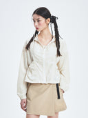 Women's Gorpcore Shirring Windbreaker