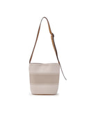 Varsity Lettering Canvas Bucket Bag