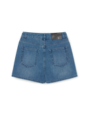 Women's Basic Small Logo Cargo Denim Wrap Skirt