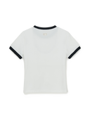 Women's Basic Small Logo Ringer T-shirts