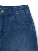 Women's Varsity Lettering Denim Skirt