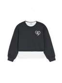 Heart Sportive Girl's Layered Sweatshirt