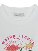 Women's Summer Vintage Washing Graphics Crop T-shirt