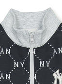 Dia Monogram Blocking Half Zip Sweatshirt