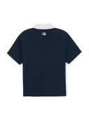 Basic Small Letter Comfortable Fit Polo T-Shirts