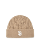 Wool Blend Cable Knit Beanie