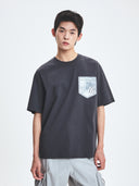 Denimlike Monotive Poket Over Fit T-shirt