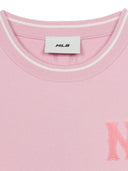 Women's Basic Coopers Crop Short Sleeve Knit Pullover