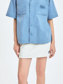 Women's Varsity Logo Denim Skirt