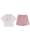 Varsity Girl's Striped T-shirt Set