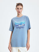 Women's Varsity Washing Vintage Over Fit T-shirt