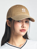 Varsity One Point Logo Color Block Unstructured Ball Cap