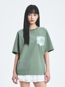 Denimlike Monotive Poket Over Fit T-shirt