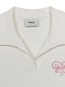 Women's Heart Slim Crop Polo T-shirt