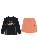 Street T-shirt Rashguard Board Shorts Set