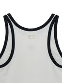 Women's Basic Ringer Crop Sleeveless T-shirt