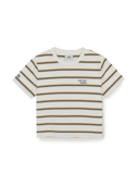 Women's Sportive Stripe Crop T-Shirts