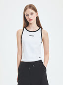 Women's Varsity Vintage Slim Crop Sleevelss