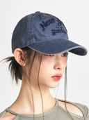 Varsity Lettering Pigment Unstructured Ball Cap