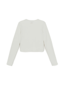 Women's Basic Slim Ribbed Crop Long Sleeve T-Shirts