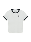 Women's Basic Small Logo Ringer T-shirts