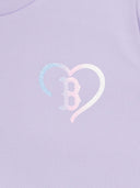 Heart Sportive Girl's Layered Sweatshirt