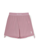Women's Basic Lettering Waistband 4" Shorts