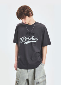 Varsity Vintage Graphic Over Fit T-shirt