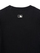 Women's Basic Street Ribbed Short Sleeve Knit Pullover