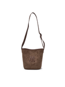 Monogram Suede Bucket Bag