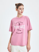 Varsity Vintage Color Graphic Over Fit T-shirt