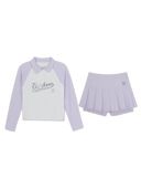 Girl's Sportive Rashguard Shorts Set