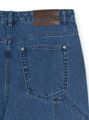 Men's Dia Monogram Embo Patched Semi Wide Carpenter Denim Pants